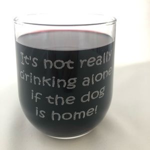 Stemless wine glass